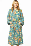 Long Kimono Robe | Turquoise