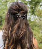 Indukala Moon Phase Hair Slide w/Stick | Silver