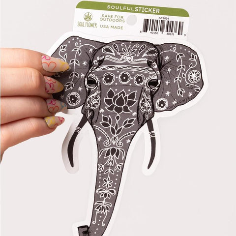 Vinyl Sticker | Painted Elephant