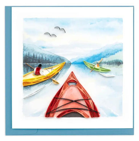 Kayaking Quilling Card