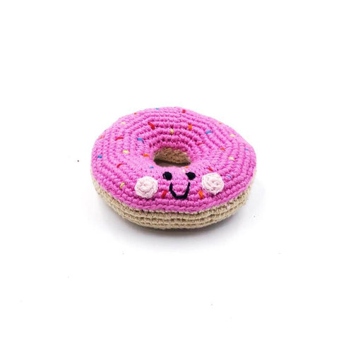 Knit Rattle | Friendly Pink Donut
