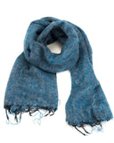 Brushed Woven Shawl | Aqua