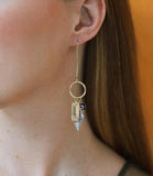 Drishti Evil Eye Dangle Drop Charm Earrings
