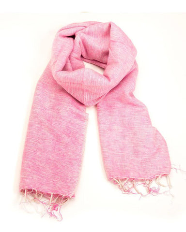 Brushed Woven Shawl | Rose