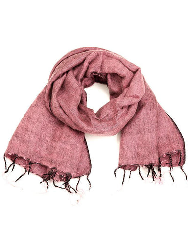 Brushed Woven Shawl | Carnation