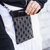 Canvas Mini Crossbody | Cat Print | 2 Colors