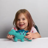 Felted Wool Baby Dinosaur | Blue