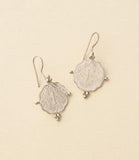Sikka Silver Coin Drop Earrings
