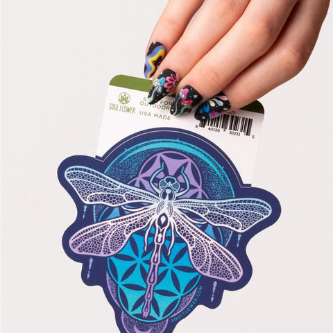 Vinyl Sticker | Dragonfly Mandala