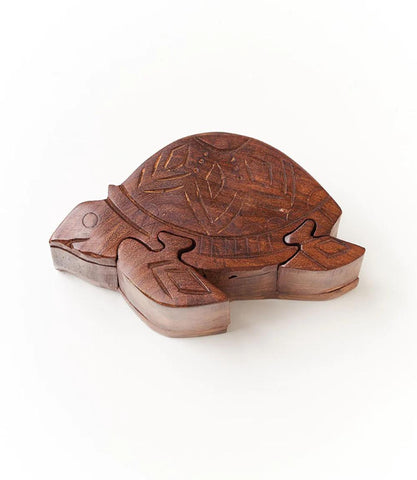Wooden Puzzle Box | Sea Turtle