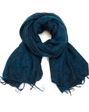 Brushed Woven Shawl | Petrol