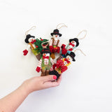 Wool Ornament | Fancy Snowman