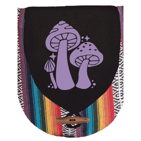 Canvas Hip Bag | Black | Three Little Mushrooms