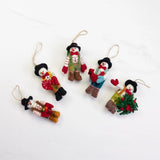 Wool Ornament | Fancy Snowman