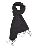Brushed Woven Scarf | Black