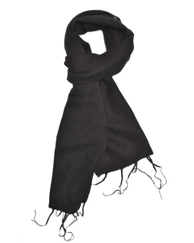 Brushed Woven Scarf | Black