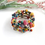 Kantha Winding Bauble Bracelet