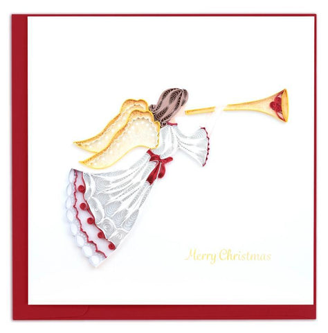 New Christmas Angel Quilling Card