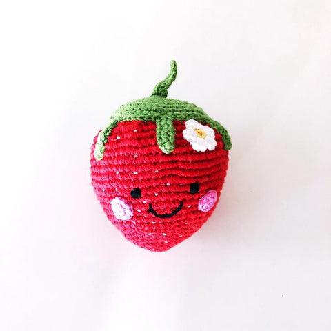 Knit Rattle | Friendly Strawberry