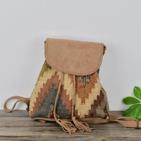 Jute Suede Backpack