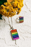 Rainbow Banner Necklace