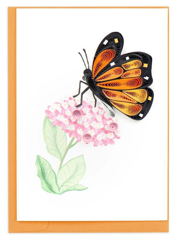 Quilling Card Gift Enclosure | Monarch Milkweed