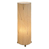 Cocoa Leaf Cylinder Table Lamp | 24 Inch | Natural