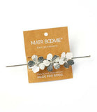 Sayuri Flower Hair Pin w/Stick | Silver
