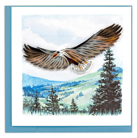 Soaring Eagle Quilling Card