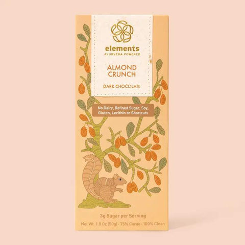 Elements Almond Crunch 70% Dark Chocolate Bar