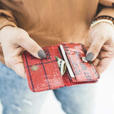 Recycled Feed Bag Card Holder | 7 colors