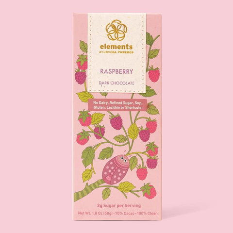 Elements Raspberry 70% Dark Chocolate Bar