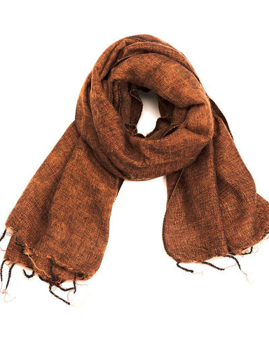 Brushed Woven Shawl | Cinnamon