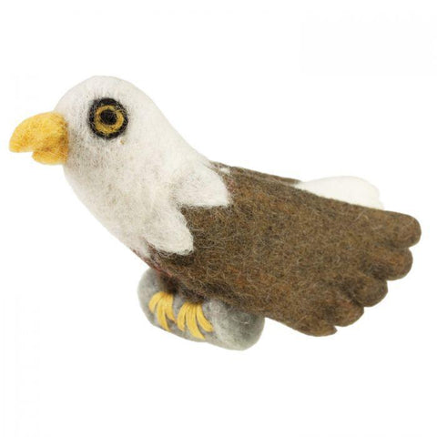 Woolie Bird Ornament | Bald Eagle