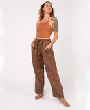 Unisex Patchwork Pants | Brown | 5 sizes