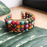 Kantha Triple Stacked Cuff