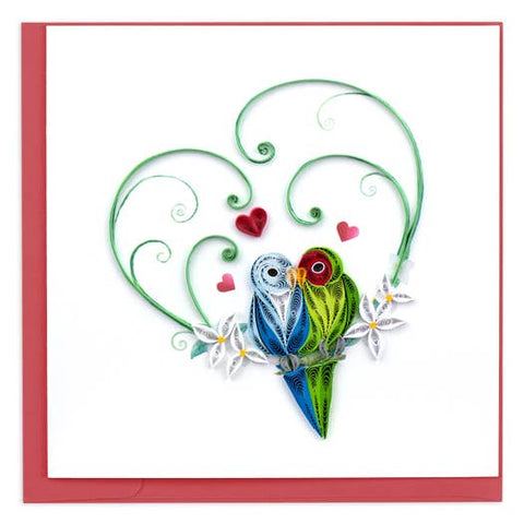 Love Birds Quilling Card
