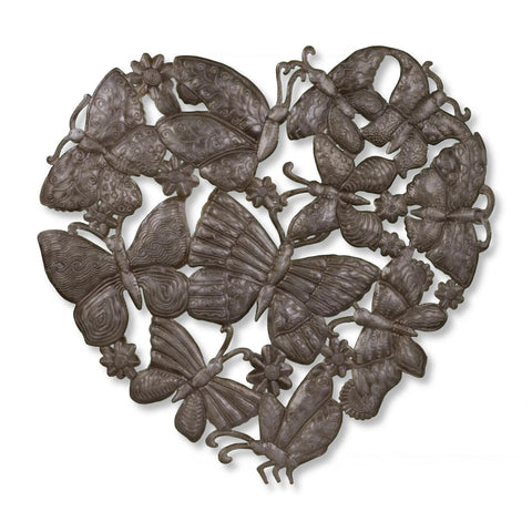 Haitian Metal Art | Heartfelt Butterflies
