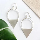 Peaked Sphere Earrings | Silver
