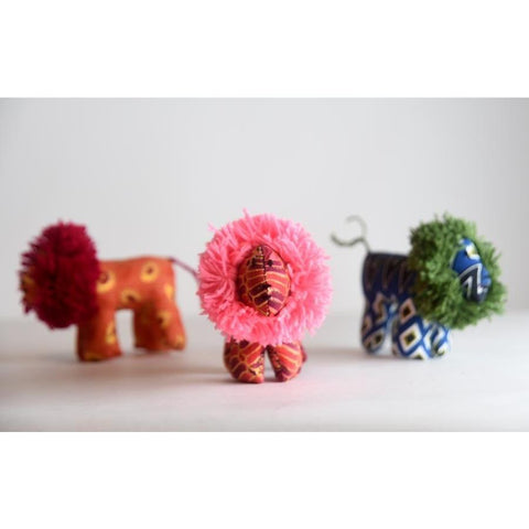 Kitenge Stuffed Animal | Small | Lion