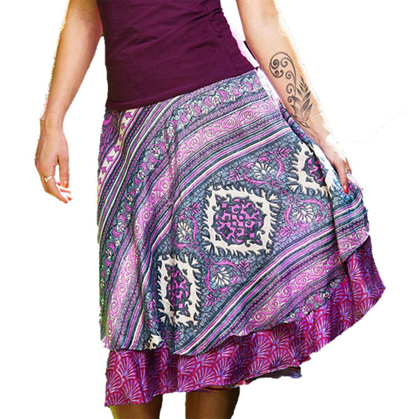 Moon River Reversible Saree Skirt, Skirt Fanatic