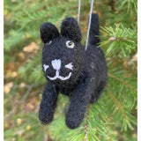 Wool Ornament | Leaping Cat