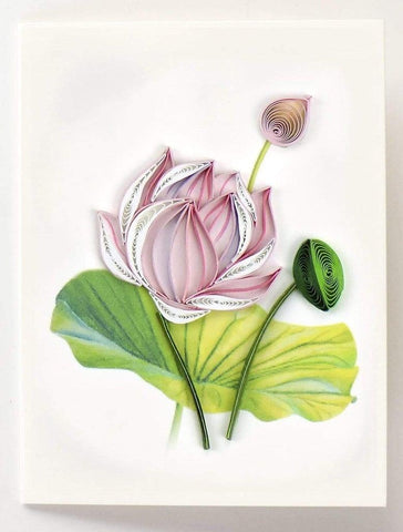 Quilling Card Gift Enclosure | Pink Lotus