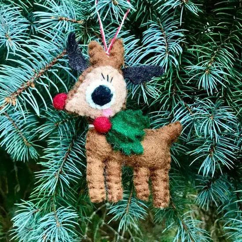 Wool Ornament | Rudolph