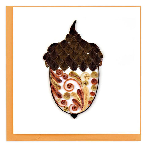 Acorn Quilling Card