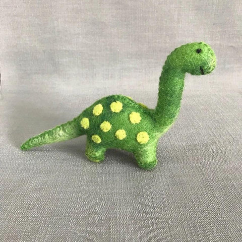 Felted Wool Mini Dinosaur | Green