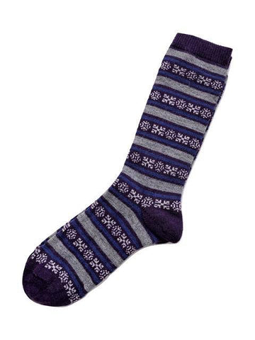 Alpaca Socks | Geo Striped | 4 Colors
