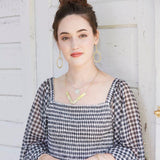 Simple Medallion Necklace | Silver