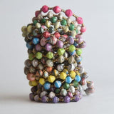 Recycled Paper Bead Bracelet | Stretch