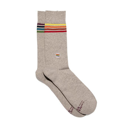 Socks That Save LGBTQ Lives | Grey with Stripes